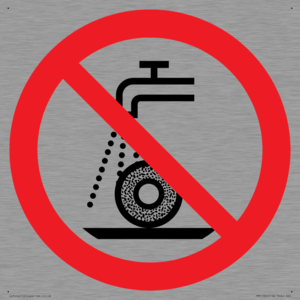 Prohibition: Do not use for wet grinding